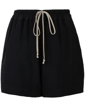 Rick Owens Drawstring-Waist Shorts - Black