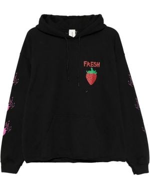 WESTFALL Graphic-Print Hoodie - Black