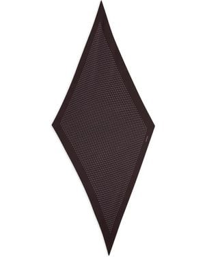 Lardini Polka-Dot Diamond-Shaped Scarf - Purple