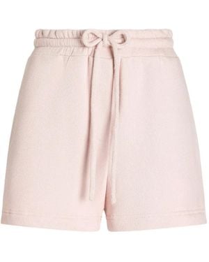 Dolce & Gabbana Drawstring Embroidered-Detail Shorts - Pink