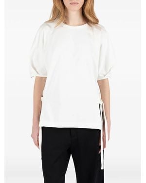 Societe Anonyme T-Shirt Con Nodo Laterale - Bianco