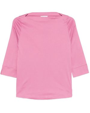 AROVESCIO Boat-Neck T-Shirt - Pink
