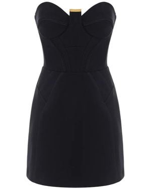 Elisabetta Franchi Mini Bustier Dress - Black