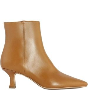 Roberto Festa 55Mm Jina Sculpted-Heel Pointed-Toe Boots - Brown