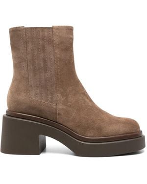 Bruno Premi Platform Ankle Boots - Brown