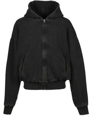 Entire studios Cotton Zip-Up Hoodie - Black
