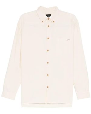 A.P.C. Button-Down Collar Shirt - White