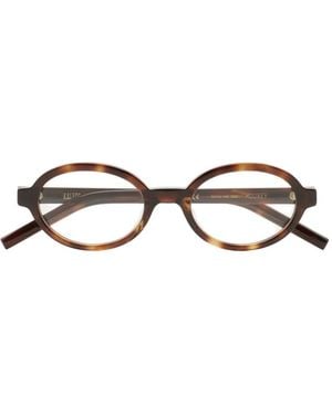 Kaleos Eyehunters Mooney Brille Mit Ovalem Gestell - Weiß