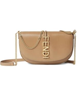 Fendi Bandolera Graphy Con Logo - Neutro