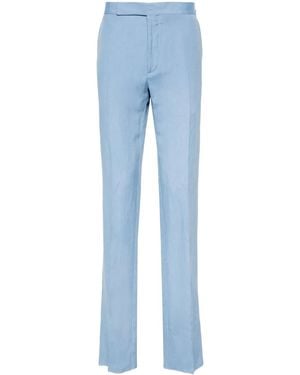 Ralph Lauren Mid-Rise Tailored Trousers - Blue