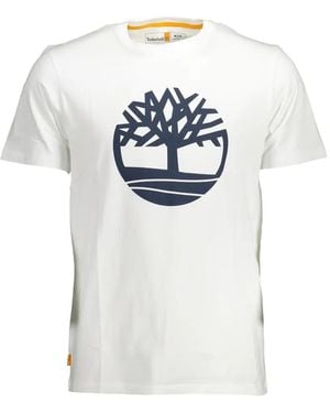 Timberland T-Shirt À Logo Imprimé - White