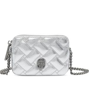 Kurt Geiger Cartera Acolchada Con Placa Eagle - Blanco