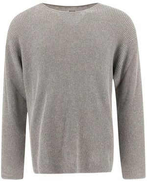 Bode Jersey de canalé - Gris