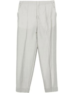 Alberta Ferretti Hose aus Satin - Weiß