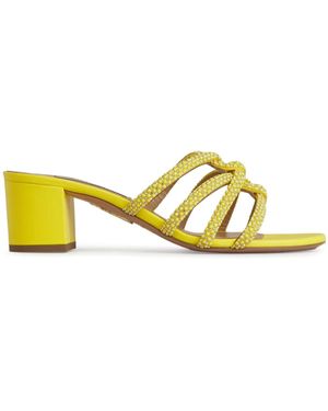 Aquazzura Mules Moondust 60Mm - Giallo