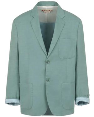 Marni Blazer À Poches Plaquées - Green