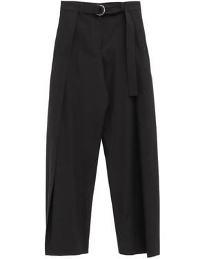 Loewe Broek Met Ceintuur - Zwart