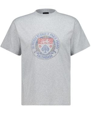 Balenciaga T-Shirt With Print - Grey