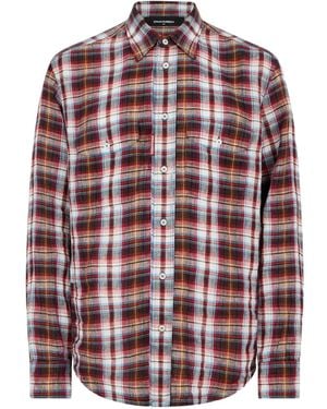 DSquared² Kariertes Hemd - Rot