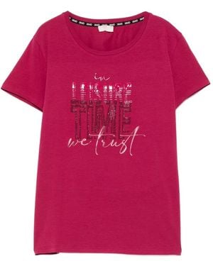 Liu Jo Logo-Print T-Shirt - Pink