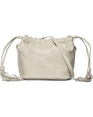 Marc Ellis Tassel-Detail Drawstring Bucket Bag - Natural
