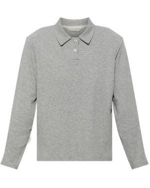 Rethinkit Studios Padded-Shoulder Polo Shirt - Gray