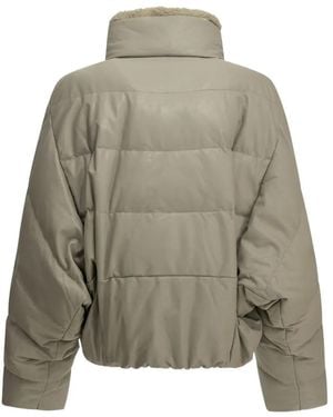 Brunello Cucinelli Quilted Leather Jacket - Green