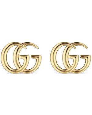 Gucci Pendientes Con Aplique Gg Marmont - Metálico