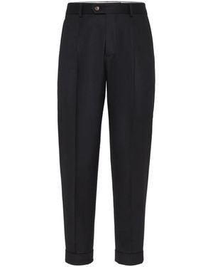 Brunello Cucinelli Tapered-Leg Trousers - Blue