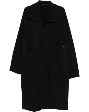 Ma+ Single-Breasted Coat - Black