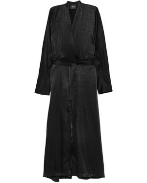 Dixie Wrap-Style Belted Midi Dress - Black