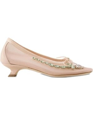 Simone Rocha 30Mm Crystal-Embellished Court Shoes - Pink