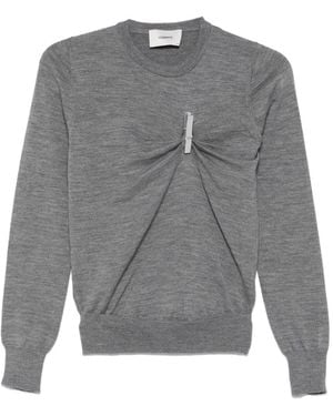 Coperni Pullover Mit Clipdetail - Grau