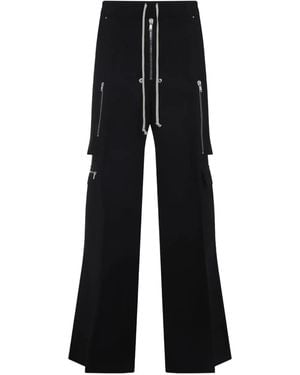 Rick Owens Zip-Pocket Cargo Pants - Black