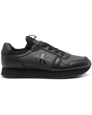 Calvin Klein Leather Sneakers - Black