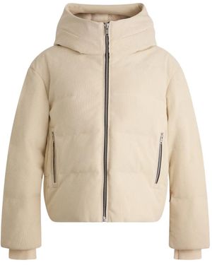 Fusalp Barsy Hooded Corduroy Ski Jacket - Natural