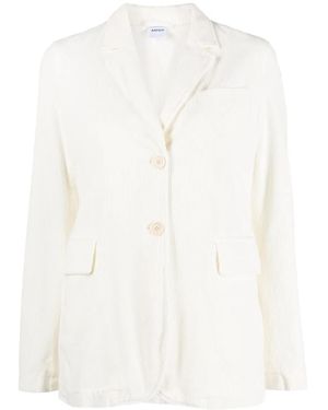 Aspesi Three-Pocket Corduroy Blazer - White