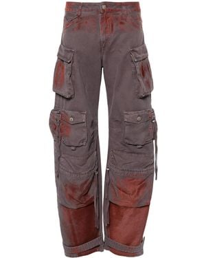 The Attico Fern Cargo Pants - Red