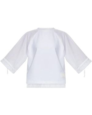 Max Mara Cuff Detail Top - White