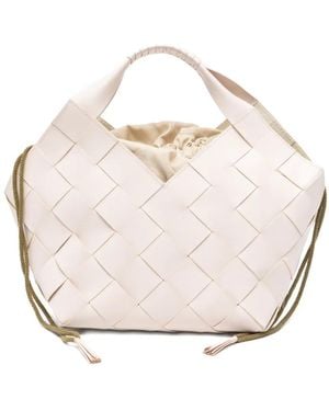 Dragon Diffusion Woven Botteghe Tote Bag - Natural