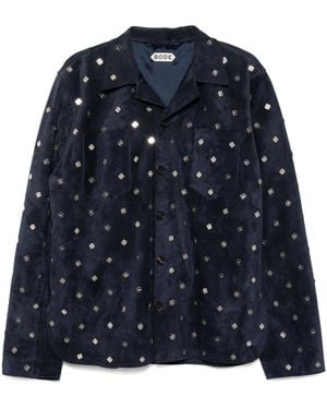 Bode Giacca-Camicia Clover - Blu
