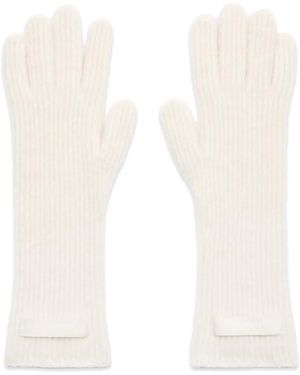 Jacquemus Handschuhe Mit Logo-Patch - Weiß