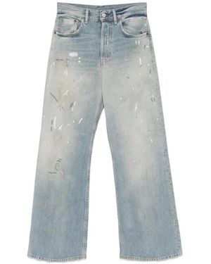 Acne Studios Jean À Coupe Droite - Bleu