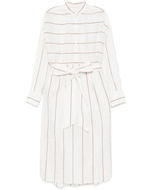 Forme D'expression Gestreepte Jurk - Wit