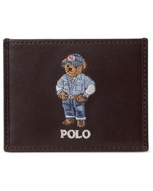 Polo Ralph Lauren Bear-Appliqué Wallet - Black