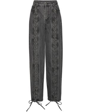 ROTATE BIRGER CHRISTENSEN Hose mit Schnürung - Grau
