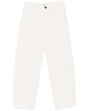 Barena Marietta Furian Barrel-Leg Trousers - White
