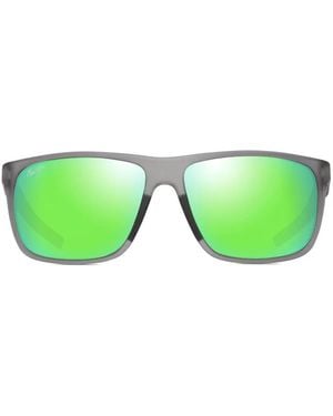 Maui Jim Lehopulu Square-Frame Sunglasses - Green