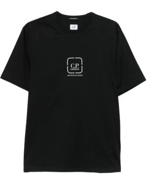 C.P. Company Logo-Print T-Shirt - Black