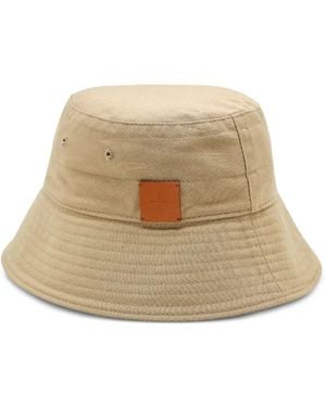 Jil Sander Logo-Patch Bucket Hat - Natural